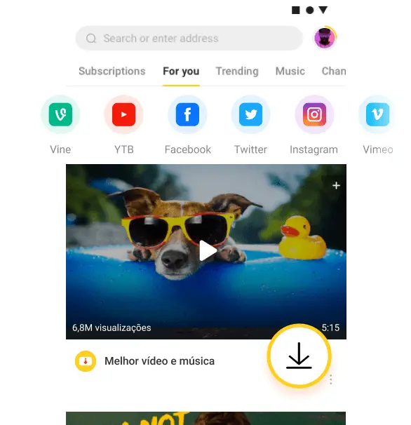 Conheça o Snaptube, um app especializado em converter e baixar vídeos de  vários web-sites, como Face, Insta e .